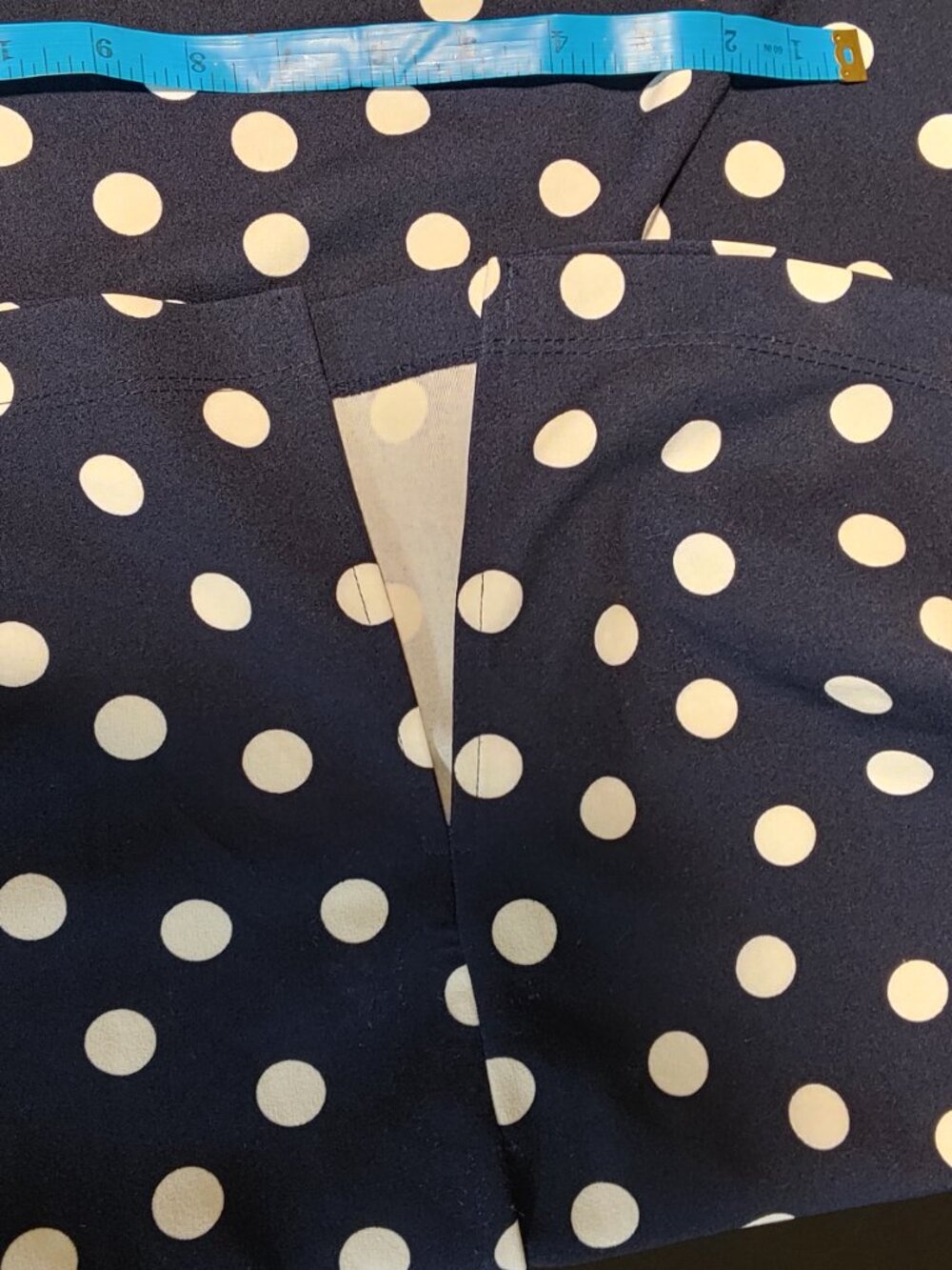 Premier Amour Navy Polka Dot Dress Size 4 – New Without Tags - Picture 6 of 8